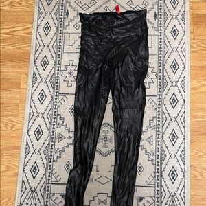 Spanx Black Faux Leather Leggings